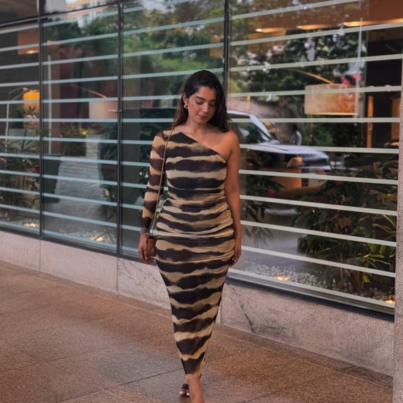 ZARA TIE-DYE PRINT TULLE DRESS - Picture 8 of 14